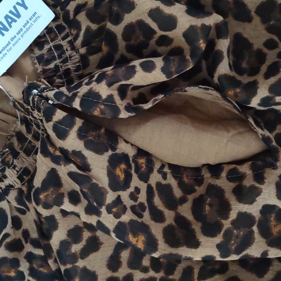 NWT Old Navy XXL Tall Animal Print Long Sleeve Keyhole Back Stretch Dress - Picture 12 of 14